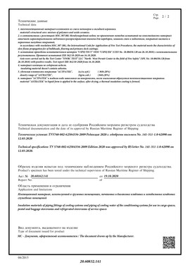 «Свидетельство о типовом одобрении» Российского Морского Регистра Судоходства