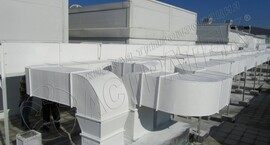 Теплоизоляции воздуховодов приточной вентиляции покрытием АСТРАТЕК фасад