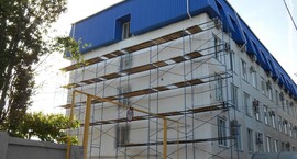 Теплоизоляция торцевой стены здания ОАО «Газпром» Астратеком